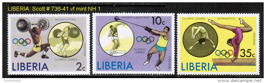 LIBERIA   Scott  # 736-41** VF MINT NH - Liberia