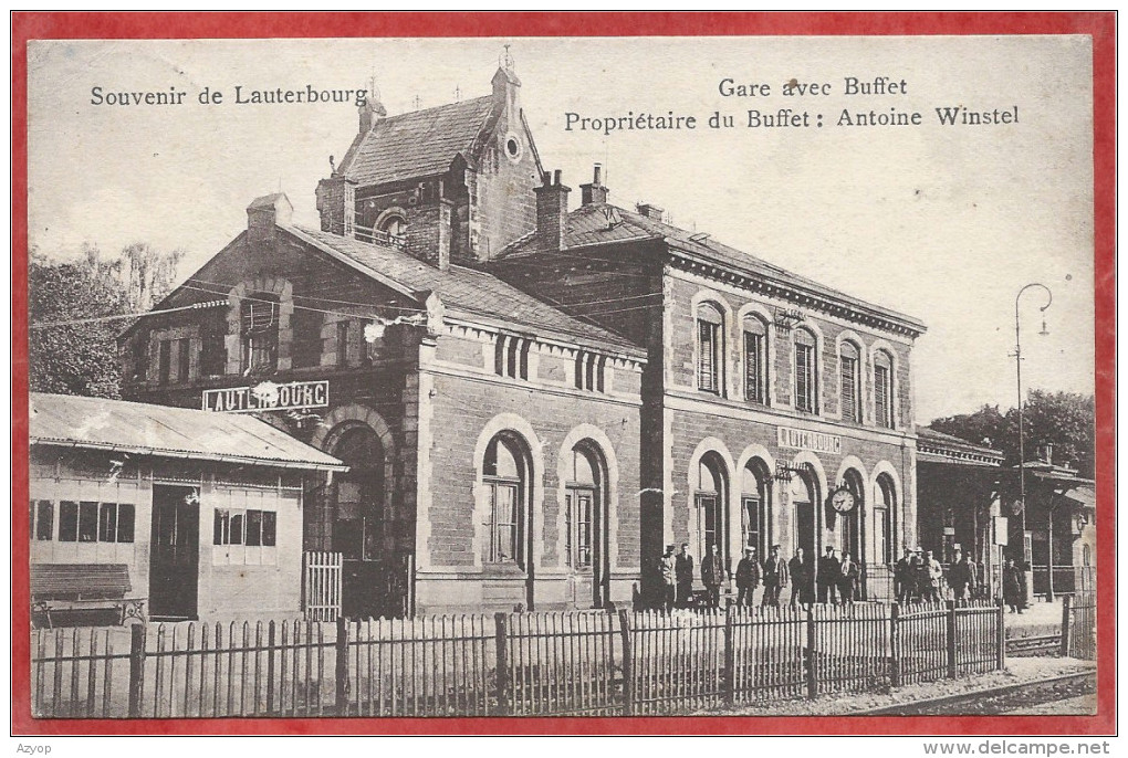 67 - SOUVENIR De LAUTERBOURG - Gare - Bahnhof - Buffet - Antoine WINSTEL - Lauterbourg