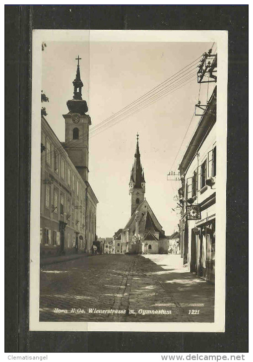 TOP!! HORN * NIEDERÖSTERREIKCH * WIENERSTRASSE * GYMNASIUM * 1938 MIT 2 X 3 HINDENBURG  *!! - Horn