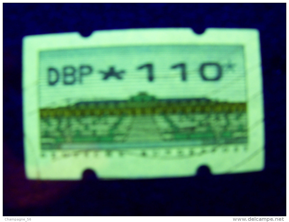 1996  N° 2 DBP * 110 *   FLUORESCENTE DOS N° 0255  ROULETTES DISTRIBUTEUR  OBLITÉRÉ - Rollo De Sellos