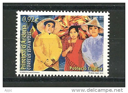 Communauté Philippine D'Andorre.  Un T-p Neuf ** 2014. AND.ESP - Unused Stamps