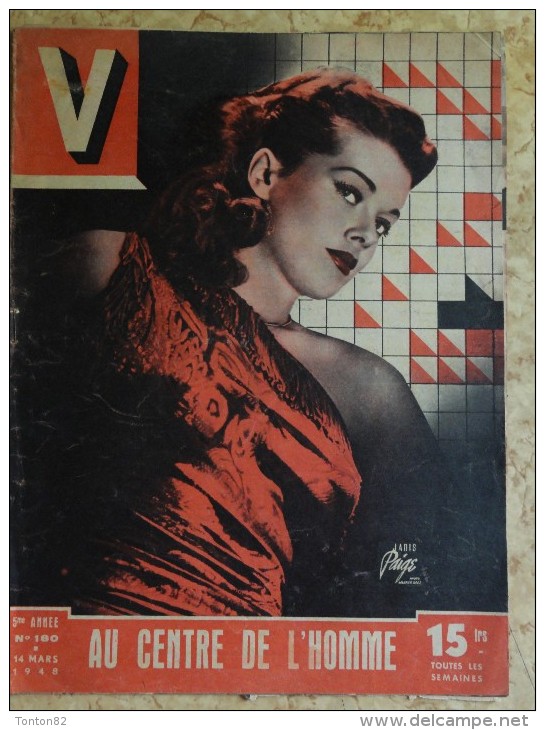 Magazine " V " - N° 180 - 14 Mars 1948 - 1900 - 1949