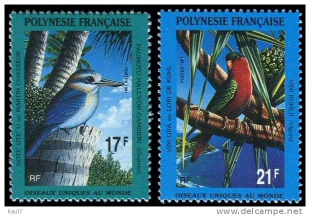 Polynésie 1991 - Faune, Oiseaux - 2 Val Neuf // Mnh - Nuevos