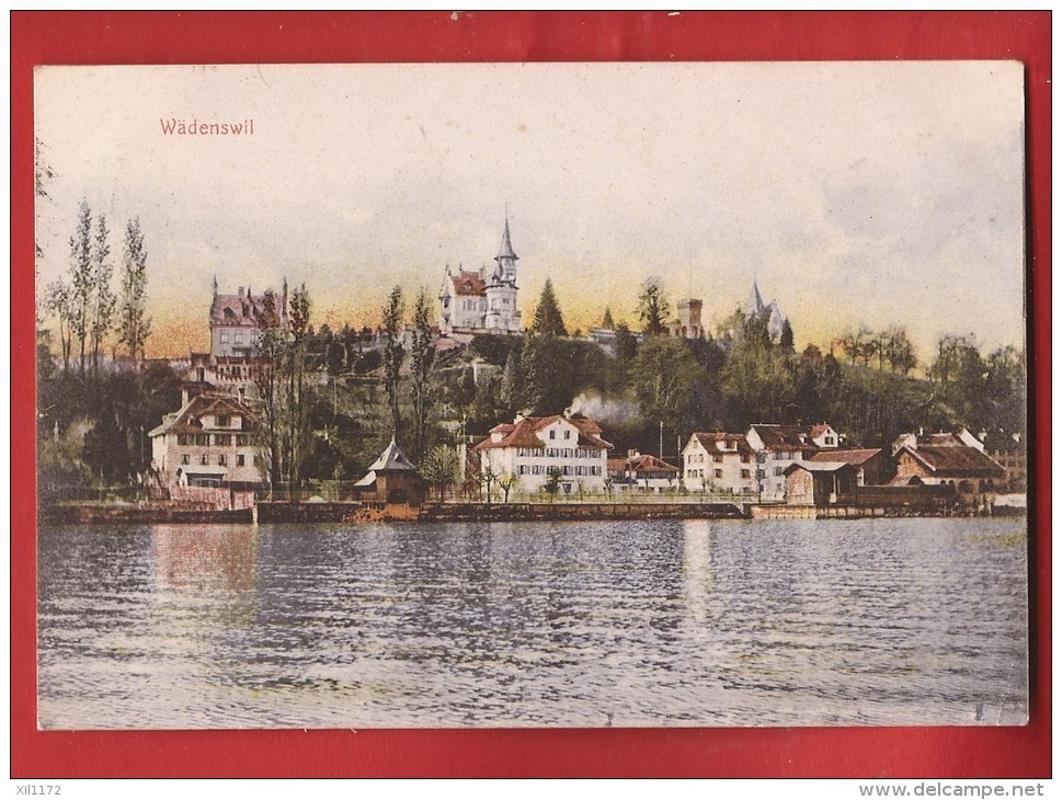 CDS8-13 Wädenswil . Gelaufen In 1910 Nach Erlen Grabs - Wädenswil