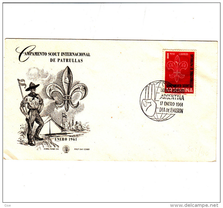 ARGENTINA  1961 - Yvert 633 Su FDC - - Covers & Documents