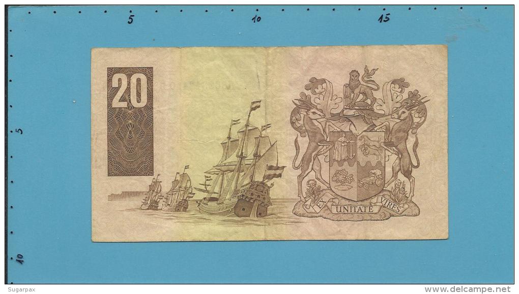 South Africa - 20 RAND - ( 1990 - 93 ) - Pick 121.e - Sign. 7 - Watermark: J. Van Riebeek - 2 Scans - South Africa