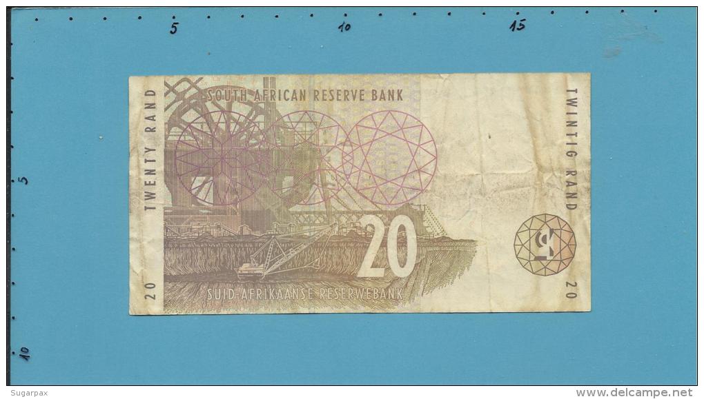 South Africa - 20 RAND - ( 1993 ) - Pick 124.a - Sign. 7 - Watermark: Elephant Head - 2 Scans - Sudafrica