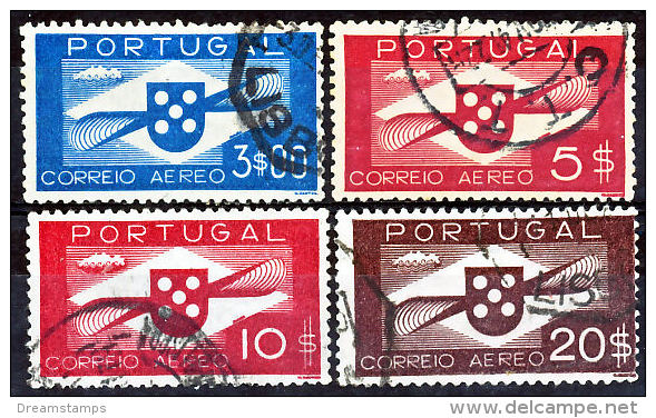 !										■■■■■ds■■ Portugal Air Post 1936 AF#04/09ø Group VFU (x8976) - Oblitérés