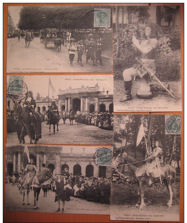 Lot De 22 CPA Nancy Cortège Historique 1909 - Nancy