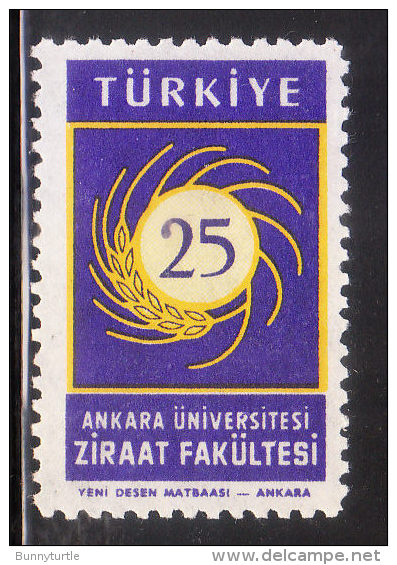 Turkey 1959 25th Anniversary Of Agricultural Faculty Of Ankara University MNH - Unused Stamps
