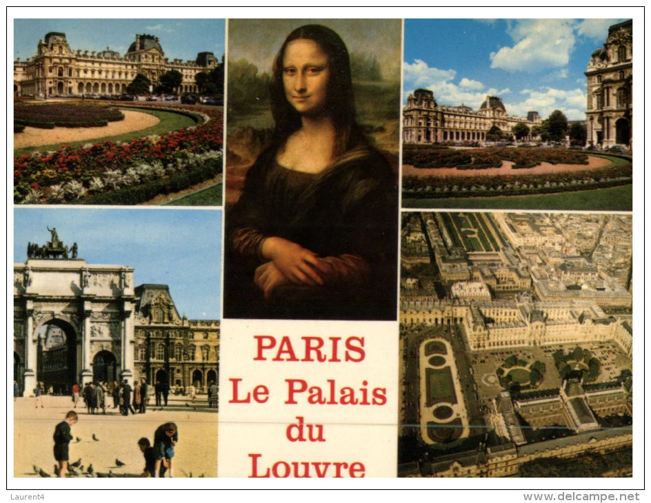 (250) Paris - Mixed VIews+ Joconde Painting - Monuments