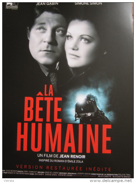 Plaquette 4 Pages : La Bête Humaine, Renoir (2014) - Sonstige & Ohne Zuordnung