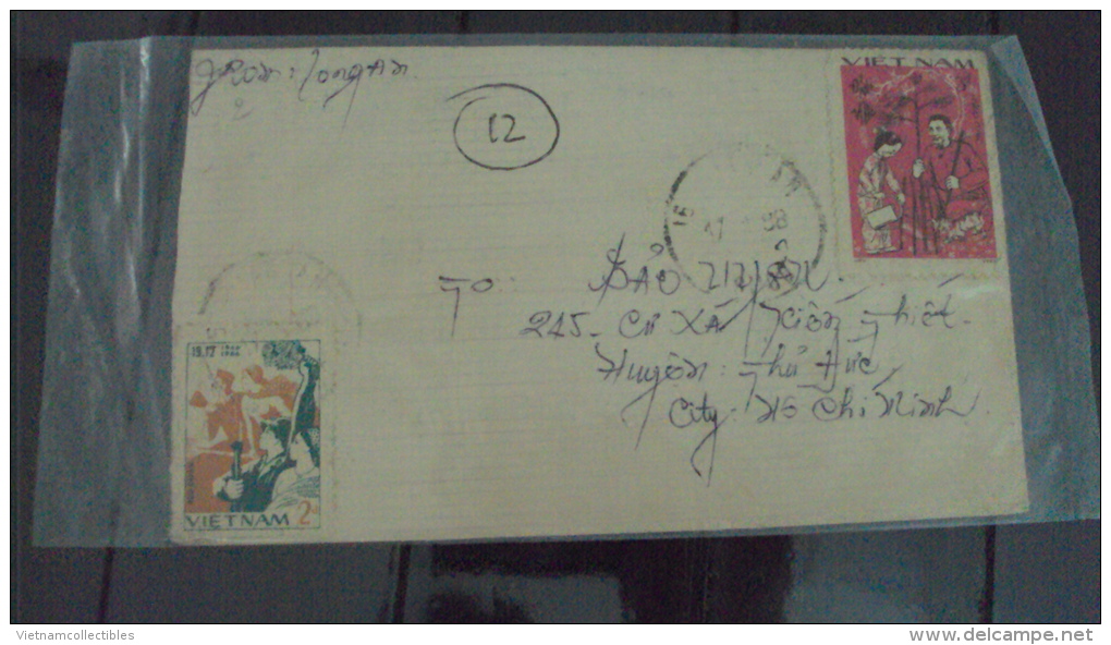 Vietnam Viet Nam Hand Made Cover 1988 With New Year / Planting Stamp - Vietnam