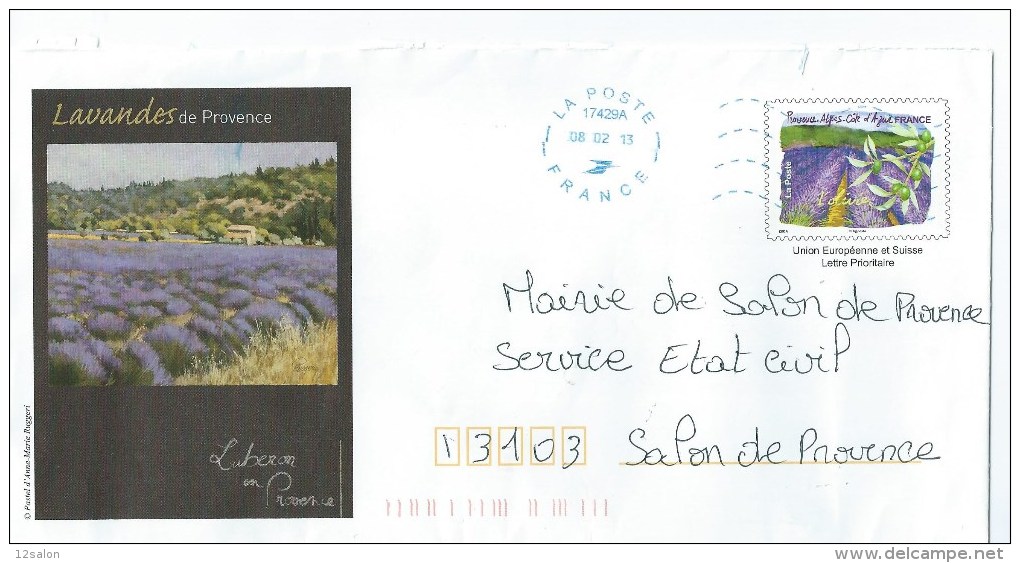 ENTIER PRET A POSTER  Luberon Théme Provence Lanvande Olive - Prêts-à-poster: Other (1995-...)