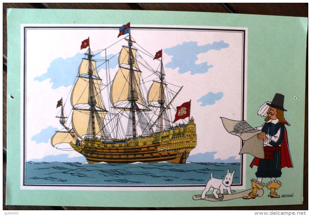 Voir Et Savoir Par Hergé - MARINE - Origine A 1700 - Série 3 - N° 40. Dargaud - 12,5 X 19,5 Cm. (photo Contractuelle) - Chromos