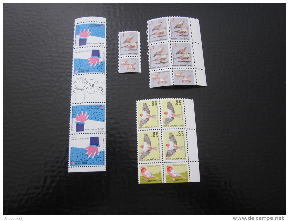 Israël &gt;&gt; Vrac Lot De 12  Timbre Neuf MNH ** &gt; De Collection Avec Tabs &gt; Document Philatélique  Divers Année - Lots & Serien