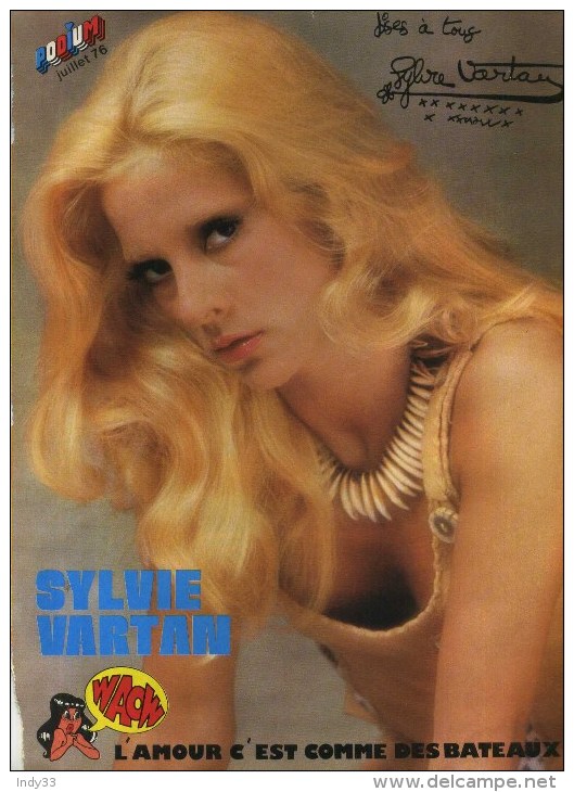 - LOT DE 9 PAGES DE MAGAZINES DES ANNEES 1970 SUR SOPHIE VARTAN . - Plakate & Poster