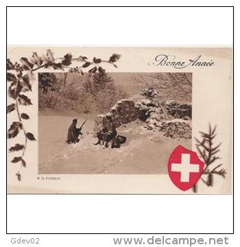 SUZTP0937-LFTD1612TFNSC.Tarjeta Postal SUIZA.soldados En Una Trinchera, Bosque SUIZO.FELIZ NAVIDAD - Otros & Sin Clasificación