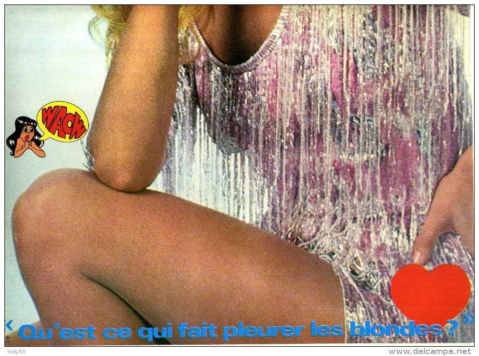 - POSTER SYLVIE VARTAN . DOUBLE PAGE DU MAGAZINE PODIUM 1976 . - Plakate & Poster