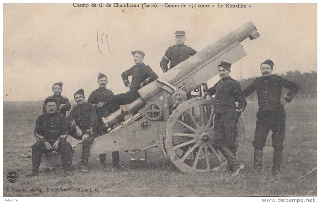 CHAMP De Tir Chambaran (Isere) - Canon De 155 Court - Le Rimaillho - 1915? - Ausrüstung