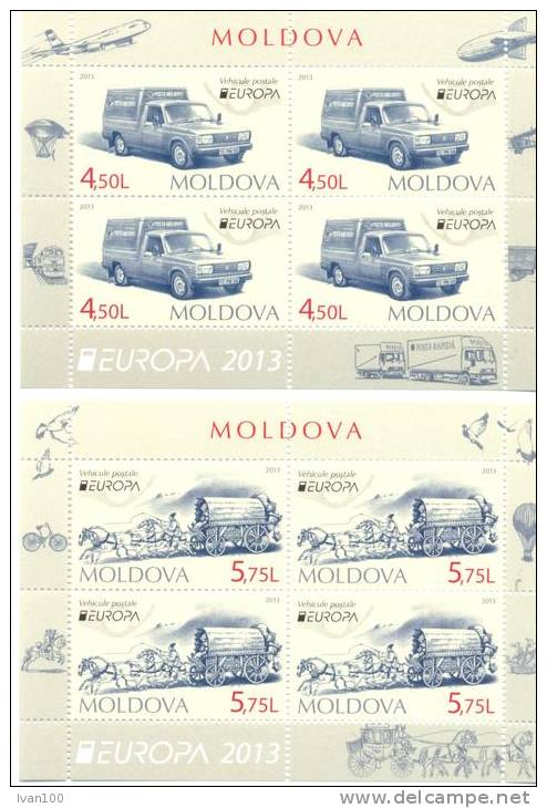 2013. Moldova, Europa 2013, 2 Booklet-panes, Mint/** - 2013