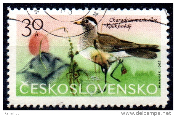 CZECHOSLOVAKIA 1965 Mountain Birds - 30h Dotterel  FU - Oblitérés