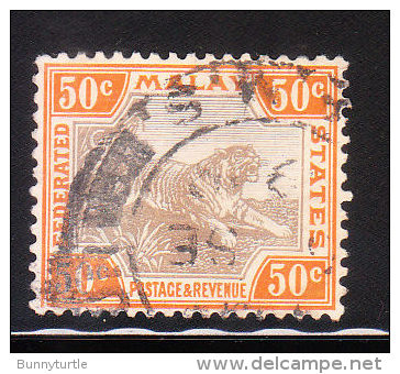 Federated Malay States 1901 Tiger 50c Used - Federated Malay States