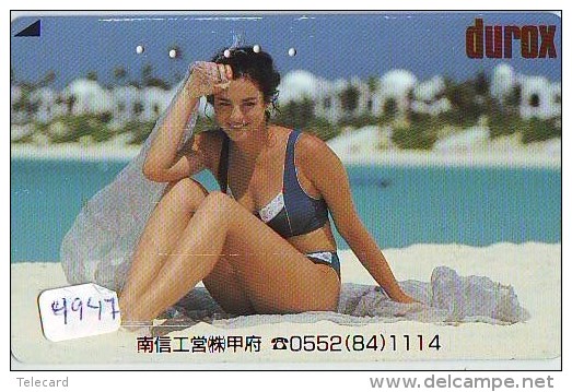 Télécarte Japon EROTIQUE (4947) EROTIC * PLAGE * JAPAN ACTRESS * PHONECARD EROTIK * BIKINI GIRL * FEMME SEXY LADY - Moda