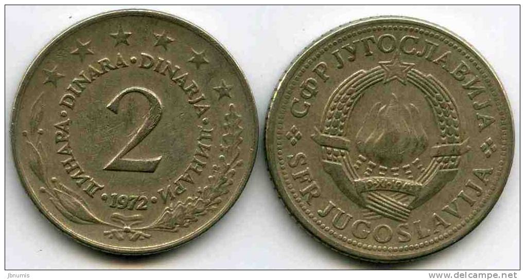 Yougoslavie Yugoslavia 2 Dinara 1972 KM 57 - Yugoslavia