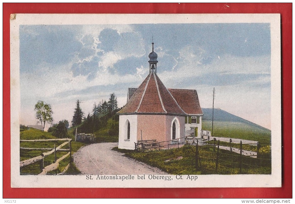 CDS9-03 St. Antonskapelle Bei Oberegg, Gelaufen In 1924 Nach Erlen Grabs - Oberegg