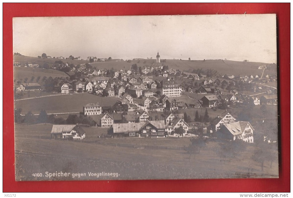 CDS9-04  Speicher  Stempel Vögelinsegg Bei Speicher. Gelaufen In 1924 Nach Erlen Grabs - Grabs