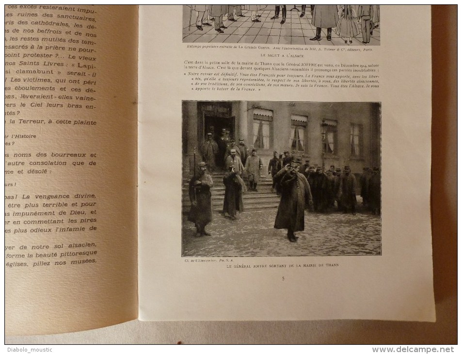1916  Spécial Revue Des Deux Mondes : L'ALSACE DELIVREE...L'ART Et Les ARTISTES (clichés Armée , Lévy, Braun,  Etc) - 1901-1940