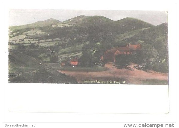 Malvern RANGE FROM CAMPE HILL  Vintage Postcard Worcestershire -  Unused UNDIVIDED BACK - Andere & Zonder Classificatie