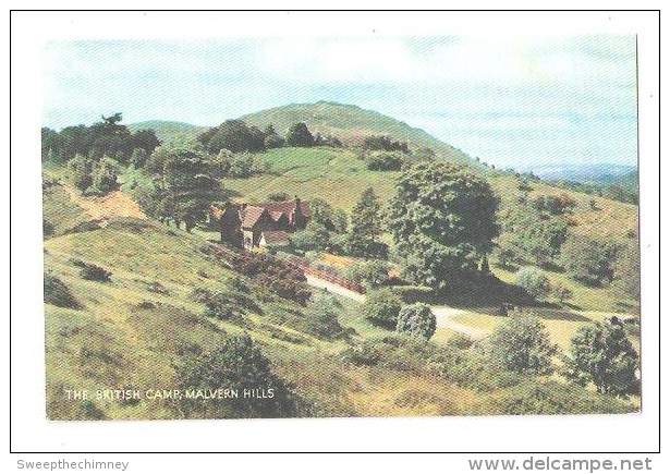 Malvern The British Camp Malvern Hills Vintage Postcard Worcestershire -  Unused - Sonstige & Ohne Zuordnung