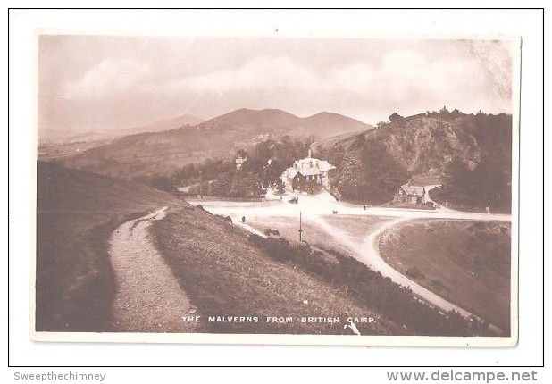 RP The Malverns From BRITISH CAMP Vintage Postcard Worcestershire -  Unused - Autres & Non Classés