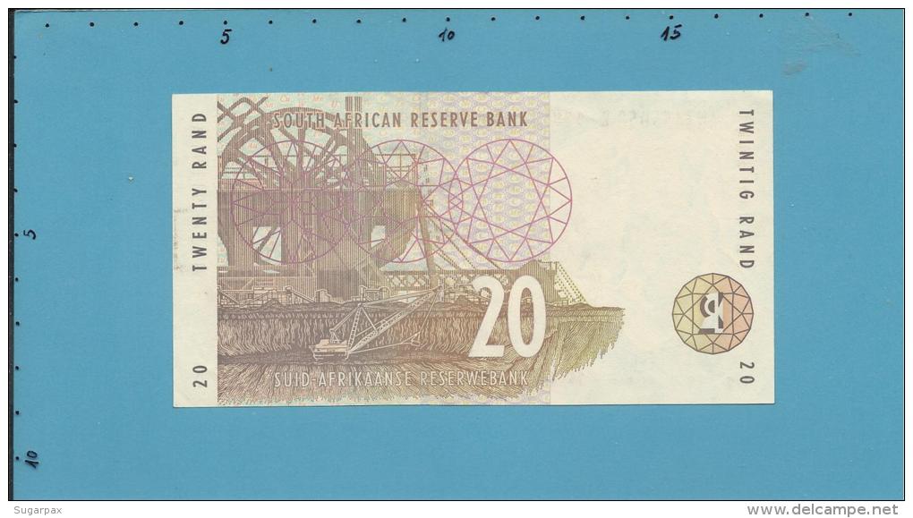 South Africa - 20 RAND - ( 1993 ) - Pick 124.a - Sign. 7 - Watermark: Elephant Head - 2 Scans - South Africa