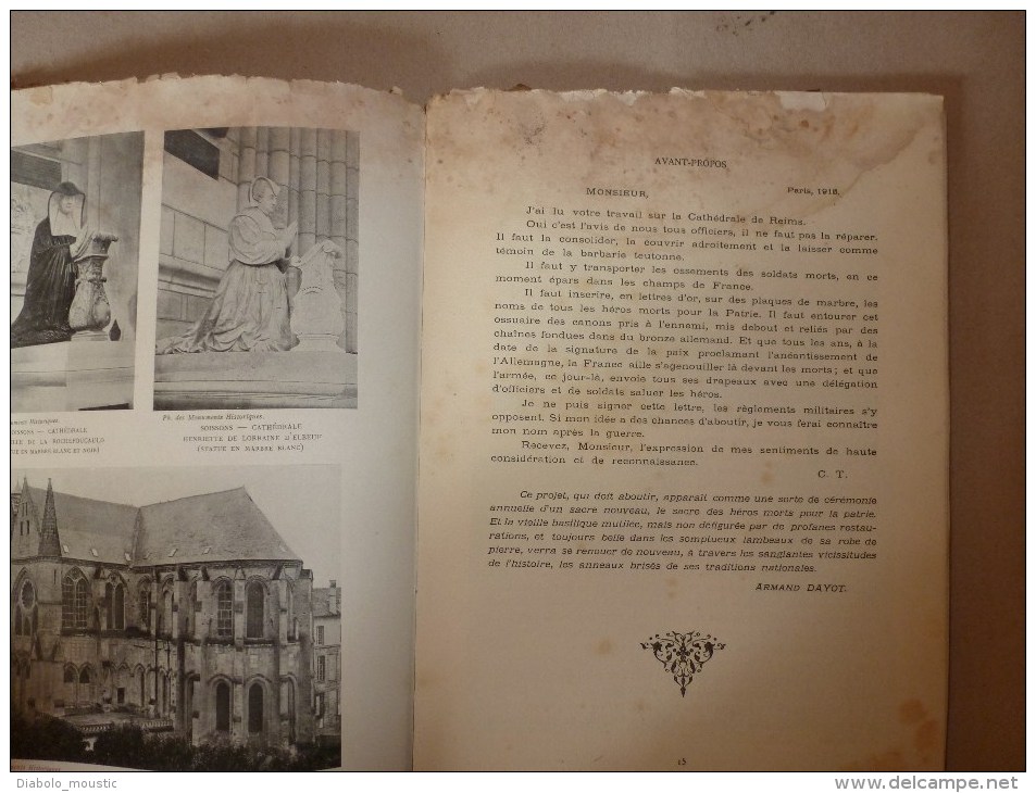 1915  Spécial Revue des Deux Mondes : Les VANDALES en FRANCE (Senlis, Soissons, Arras et villages de l´Est et du Nord)