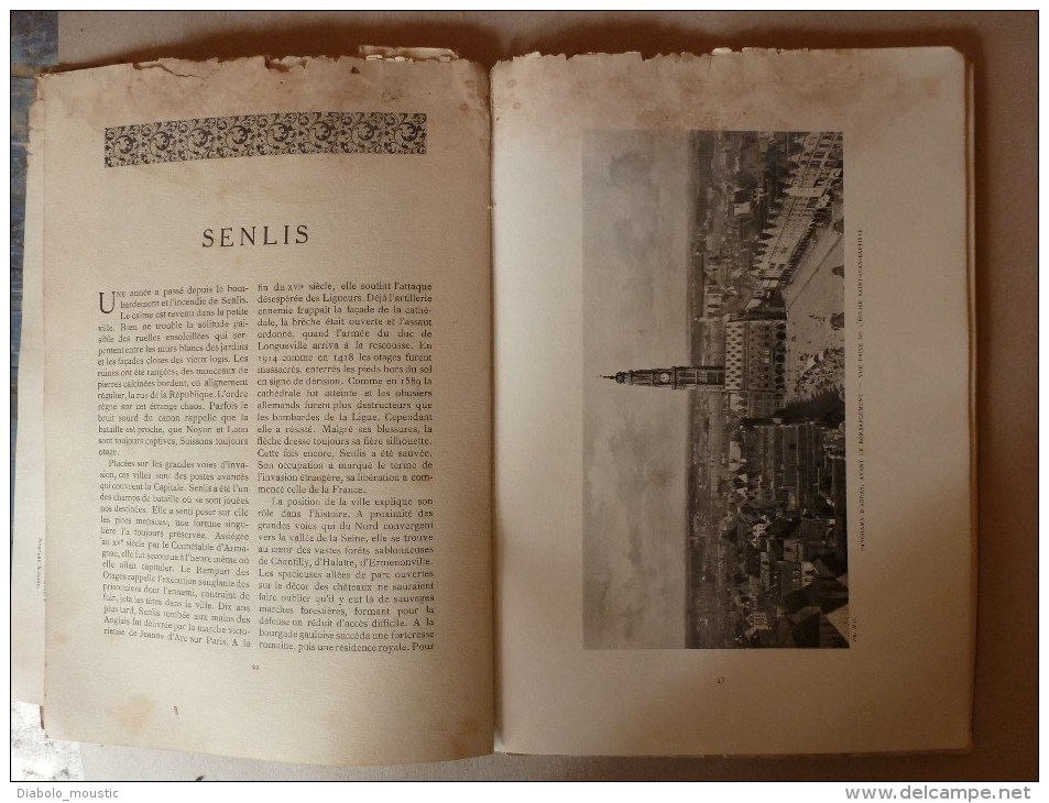 1915  Spécial Revue des Deux Mondes : Les VANDALES en FRANCE (Senlis, Soissons, Arras et villages de l´Est et du Nord)