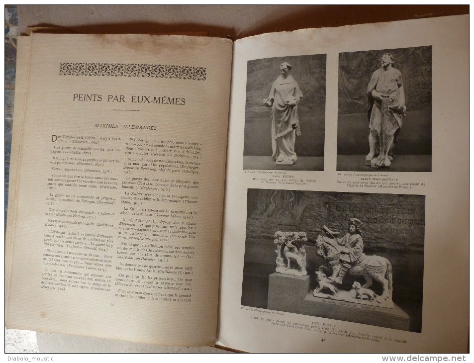 1917  Spécial Revue des Deux Mondes : L'ART ASSASSINE   (photos Monuments historiques et clichés des Armées)