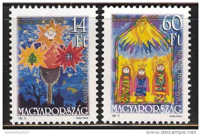 HUNGARY 1995 CULTURE Celebration CHRISTMAS - Fine Set MNH - Nuevos