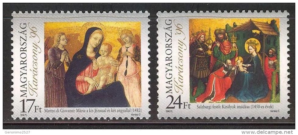 HUNGARY 1996 CULTURE Celebration CHRISTMAS - Fine Set MNH - Nuovi