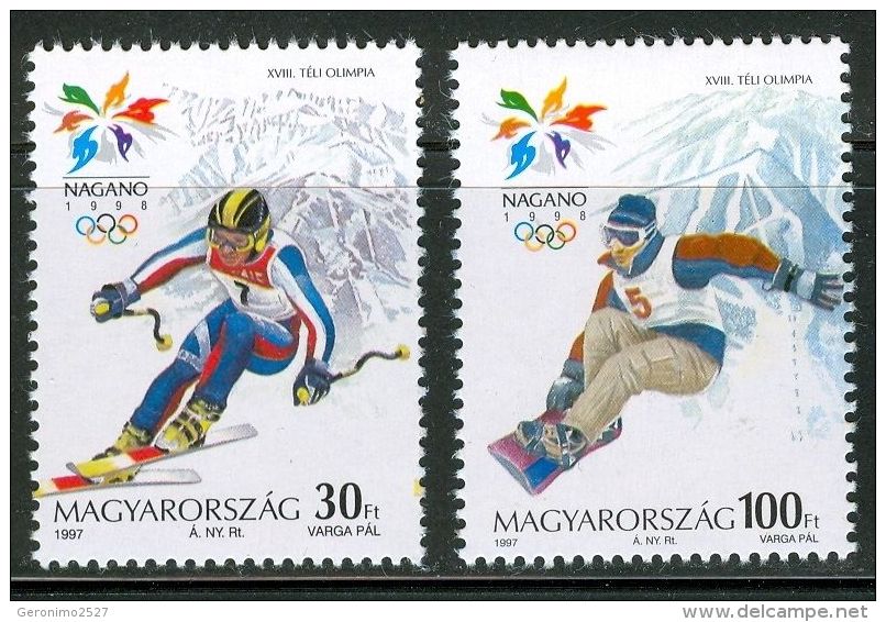 HUNGARY 1998 SPORT Winter Olympic Games NAGANO - Fine Set MNH - Nuevos