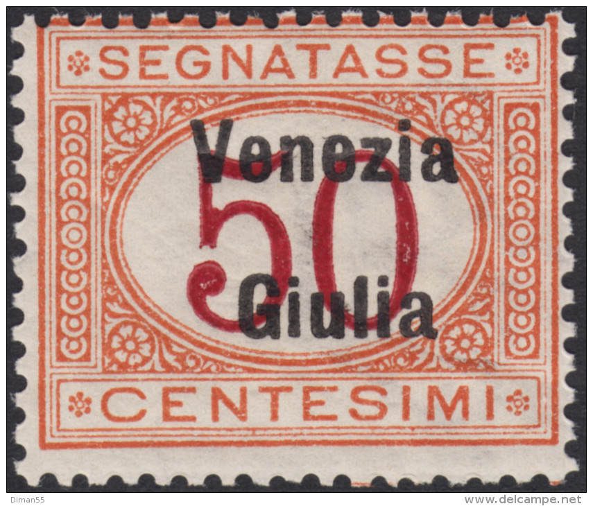 ITALIA - VENEZIA GIULIA - Tax N.6  - Cat. 875 Euro  - Con CERTIFICATO  - MNH** - Gomma Integra - POSTFRISCH - Venezia Giulia