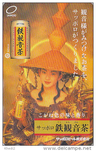 Télécarte Japon - BIERE SAPPORO & Femme Sexy - BIKINI GIRL & BEER Japan Phonecard - BIER Telefonkarte - CERVEZA - 633 - Publicidad
