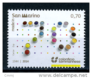 2014 - SAN MARINO - SAINT-MARIN - Made In San Marino: 70° Anniversario Della Fond. Del Colorif  -   NH - (**) - New Mint - Neufs