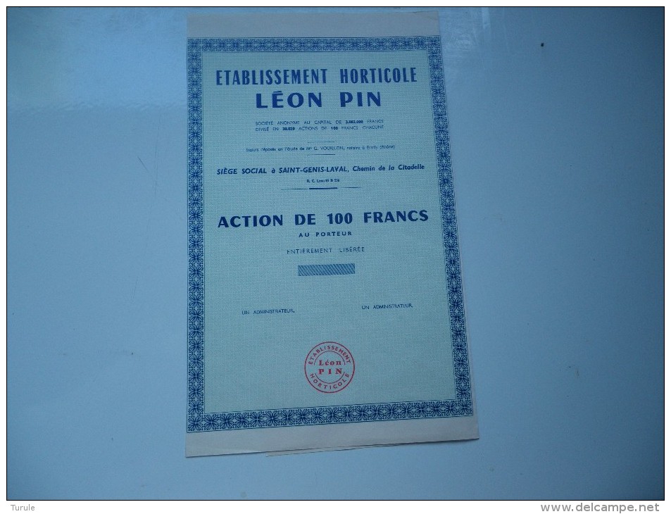 LEON PIN (saint Genis Laval- RHONE) - Autres & Non Classés