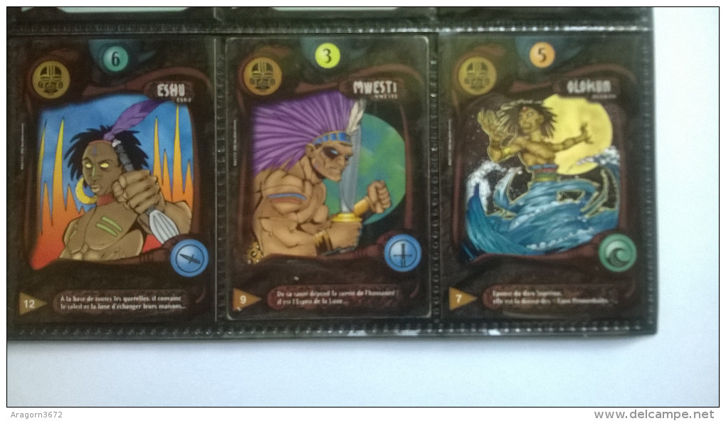 Lot De 3 Cartes N°7-9-12 - Deus