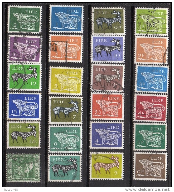 Lot 24 Timbres  -- Oblitéré  -  - IRLANDE - Collections, Lots & Séries