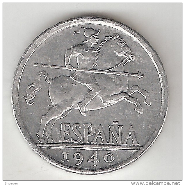 *spain 10 Centimos 1940  Plus !!!!  Km  766   Xf   !!!!! Look !!!! - Sonstige & Ohne Zuordnung