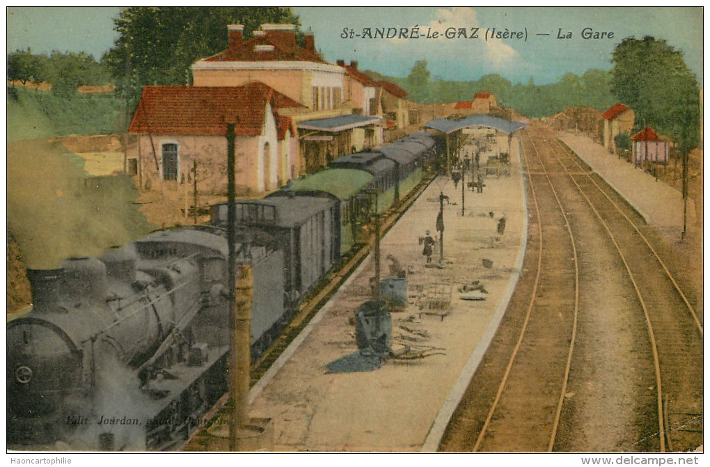 Saint André Le Gaz : La Gare , Train - Saint-André-le-Gaz